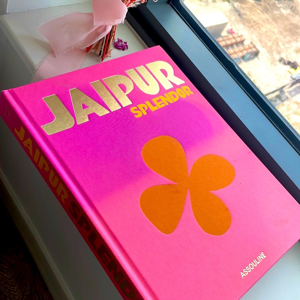 JAIPUR SPLENDOR ASSOULINE PINK COFFEE TABLE DECOR BOOK